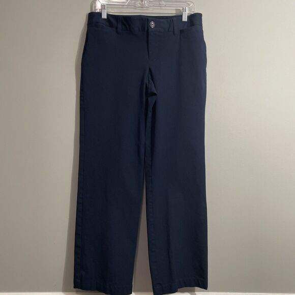 Eddie Bauer Women’s Pants Size 10 Blue Slightly Curvy Fit Casual Comfort - Picture 1 of 9